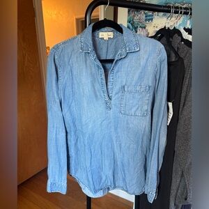 Cloth & Stone Light Blue Denim Shirt